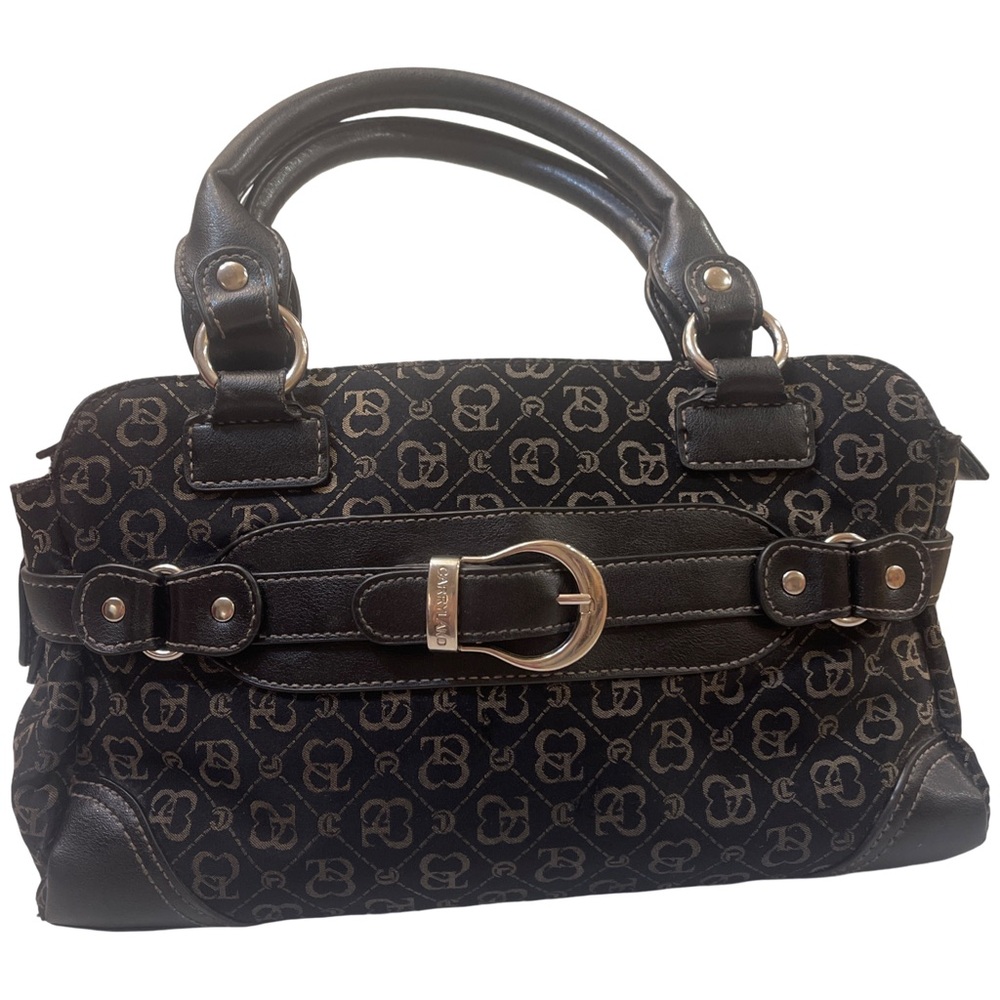 Carryland Monogram Top Handle Satchel | Y2K Aesthetic Shoulder Bag